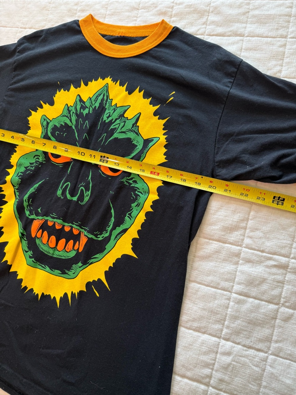 Fright Rags Mens Godzilla Ringer Tee - Picture 3 of 6